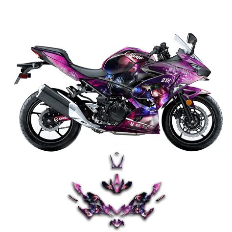 【どこでも】 新品Kungfu Graphics Custom Decal Kit for Kawasaki Ninja 400 ABS KRT 2020 2021 2022 2023 ...