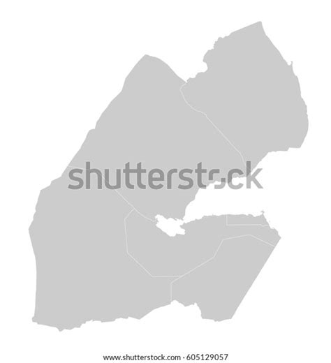 Map Djibouti Stock Vector (Royalty Free) 605129057