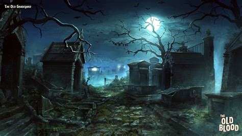 Halloween Graveyard Wallpapers on WallpaperDog