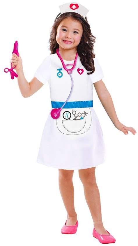 ER Nurse Uniform Girls Fancy Dress Hospital Doctors & Nurses Childs Kids Costume | eBay