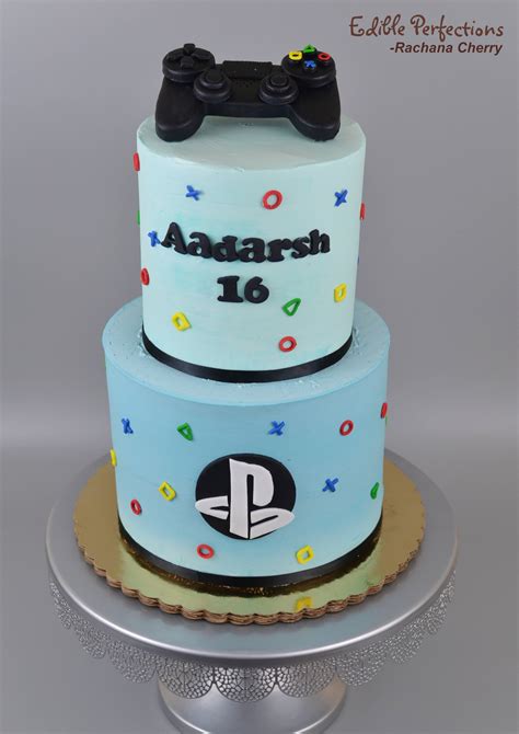 PS4 Theme Cake - Edible Perfections