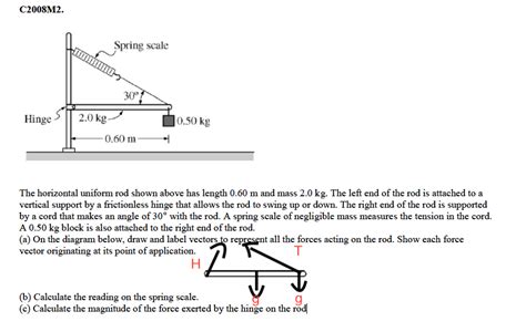 What is the tension force for this system in rotational equilibrium?