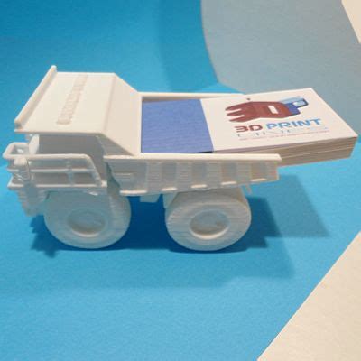 Dump truck business card holder | Redpah