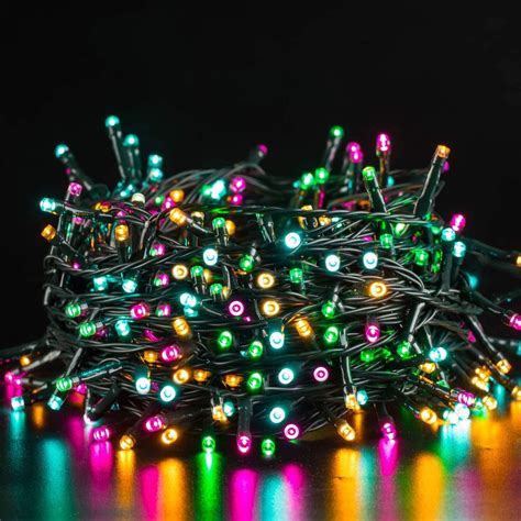 Quntis 65ft (20m) 200 Leds Christmas String Lights, Multi-Color Fairy ...