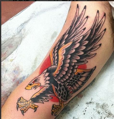 Pin by fred schultz on Tattoos | Traditional eagle tattoo, Eagle tattoo arm, Eagle tattoo