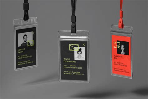 Hanging Corporate Psd ID Card Mockup | Psd Mock Up Templates | Pixeden