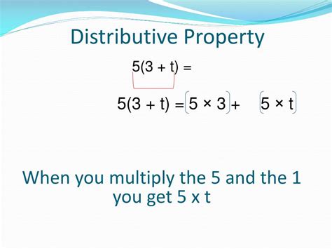 PPT - Today we use the distributive property in equations and expressions with variables ...