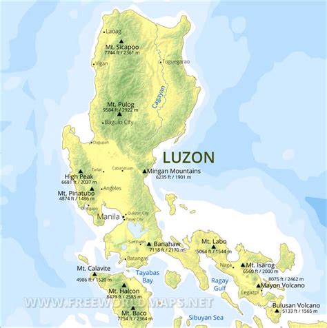 Luzon Maps, Philippines