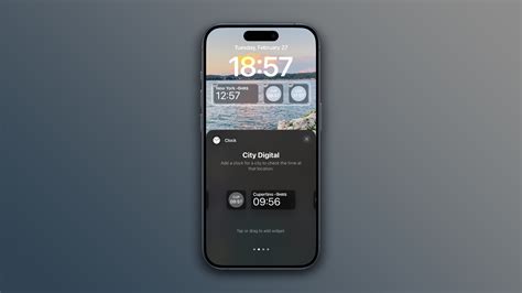 Apple brings another digital clock widget to iPhone with iOS 17.4