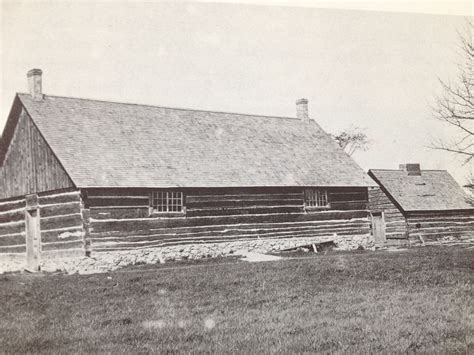 An older style long house at the Iroquois missions in Cattaraugus County, western New York ...