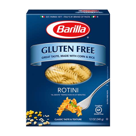 Barilla Gluten Free Spiral Grain Rotini, 12 Ounce - Non-Gmo Vegan Pasta Made With Corn & Rice ...