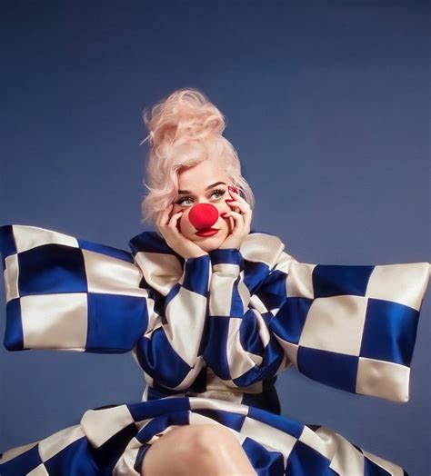 1284x2778px, 2K free download | Katy Perry Smile, blue, circus, clown, katy perry, new disc, sad ...