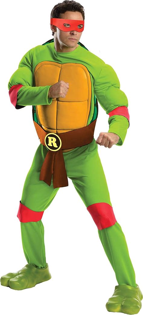 Rubies Costume Men's Teenage Mutant Ninja Turtles Deluxe Adult Muscle ...