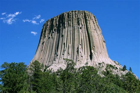 Laccolith formation. Cook County Wyoming. | Devils tower national monument, Devils tower, Devils ...