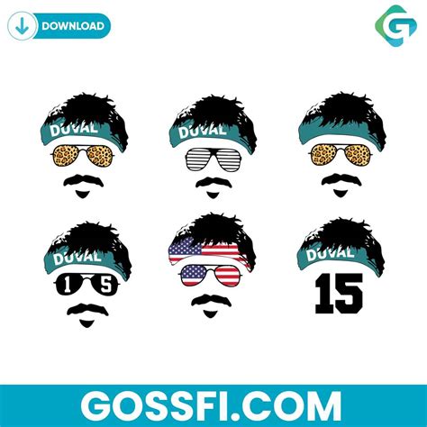 Football Player Gardner Minshew Mustache Svg - Gossfi.com