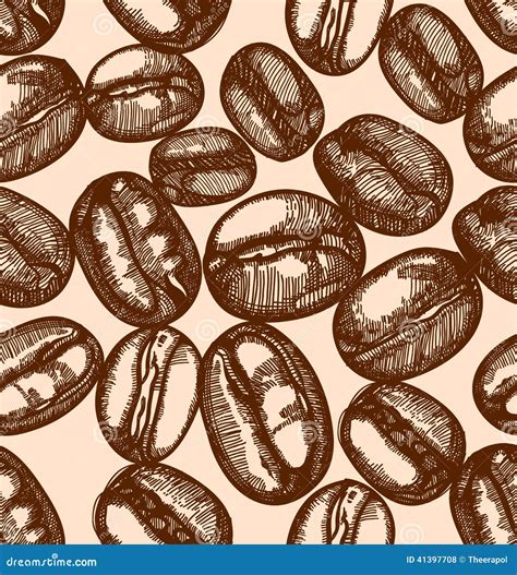 Coffee beans stock illustration. Illustration of abstract - 41397708