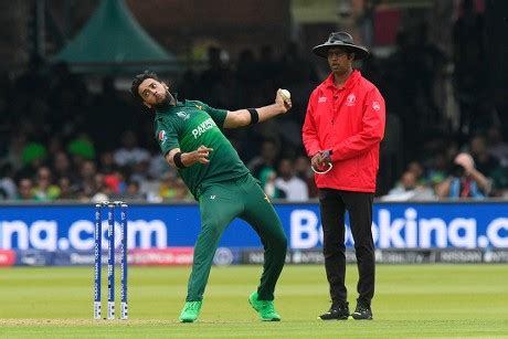 Imad Wasim Pakistan Bowling During Icc Editorial Stock Photo - Stock ...