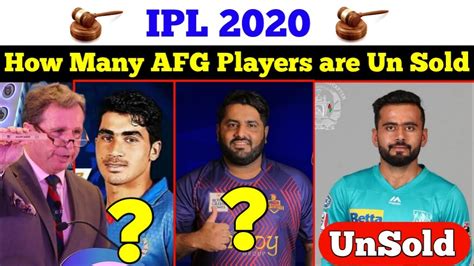 IPL 2020 : How Many Afghan players Are Unsold in IPL Auction 2020 ...