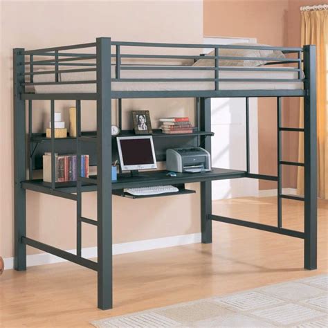 Edgy Adult Loft Beds with Desk Design Ideas