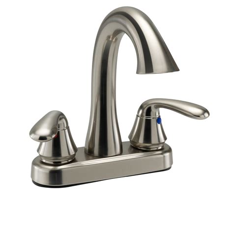 RV Bathroom Faucet with High Arch - Brushed Nickel - RecPro