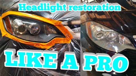 DIY HEADLIGHT RESTORATION - YouTube