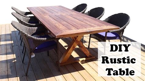 Diy Outdoor Wood Dining Table | Brokeasshome.com