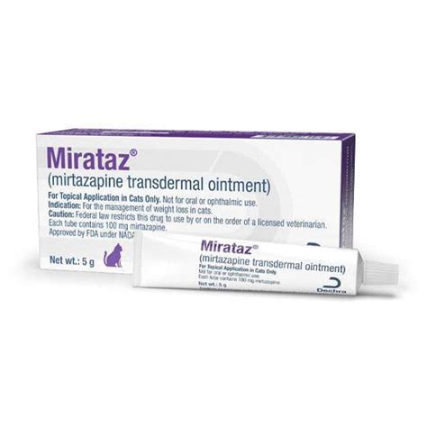 Mirataz for Cats - Mirtazapine Transdermal Ointment | VetRxDirect