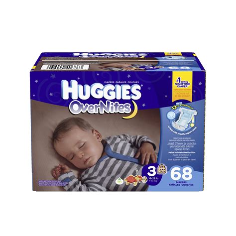 Size 3 68 Count Huggies Overnites Diapers