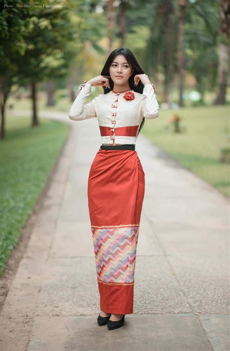 Pretty lady in National costume of Myanmar. #NationalAttire # ...