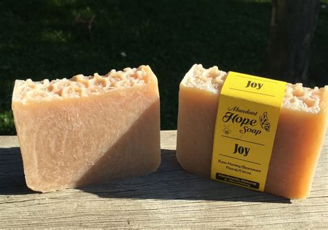 Joy - Floral / citrus scent with beeswax and honey - Abundant Hope Soap