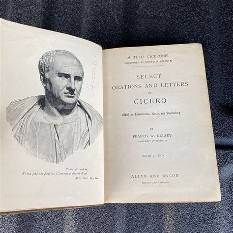 Select Orations and Letters of Cicero - Francis W. Kelsey 1892 Rare ...