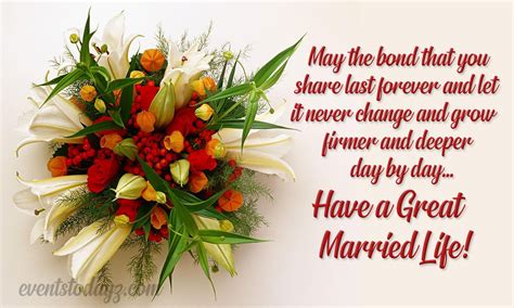 Happy Married Life Wishes & Messages Images | Wedding Wishes