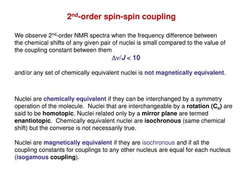 PPT - 1 st -order spin-spin coupling PowerPoint Presentation, free ...