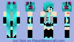 Hatsune Miku Minecraft Skin