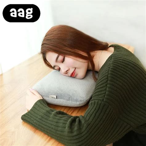 AAG Sleeping Desk Nap Pillow Work Office Classroom Student lunch Break Memory Foam Pillow for ...