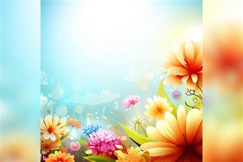 Summer Flowers Background Graphic by Endrawsart · Creative Fabrica