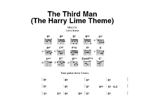 The Third Man (The Harry Lime Theme) by Anton Karas - Guitar Chords/Lyrics - Guitar Instructor