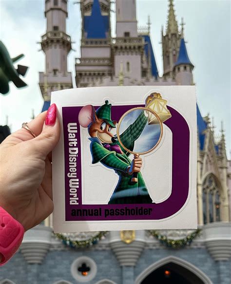 Disney World Great Mouse Detective Annual Passholder Sticker fan Art - Etsy