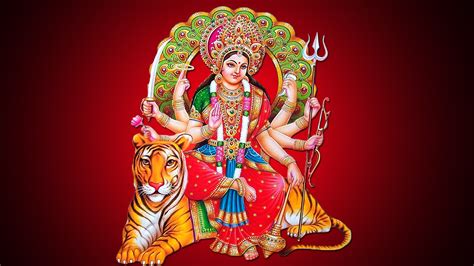 Maa Durga Navratri Image - Durga Maa Images 3d - 1920x1080 - Download HD Wallpaper - WallpaperTip