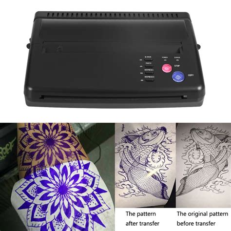 2 Colors Tattoo Transfer Machine Printer Drawing Thermal Stencil Maker Copier for Tattoo ...