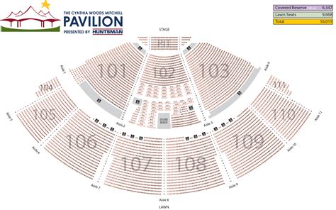 Woodlands Pavilion Seating Chart - The cynthia woods mitchell pavilion ...