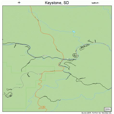 Keystone South Dakota Street Map 4633820