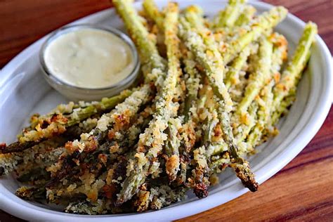 Panko Roasted Asparagus - Living Vegan