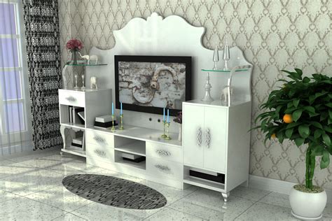 TV Cabinet White – Wood Craft