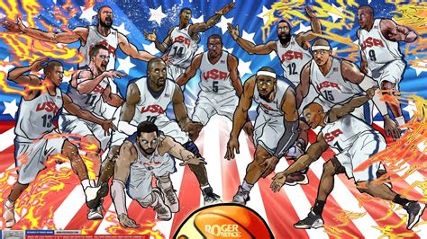 Download Cartoon Nba Players Usa Wallpaper | Wallpapers.com