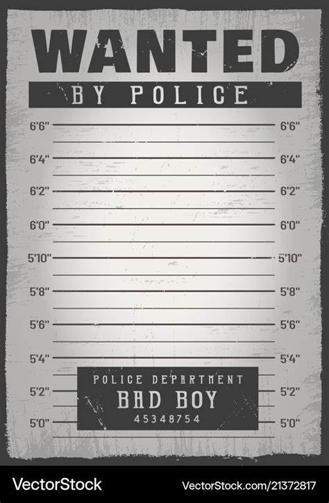 Police mugshot background Royalty Free Vector Image