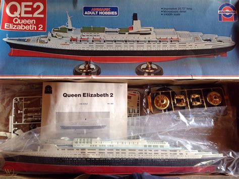 Anmark 1:450 QE2 Ship Plastic model | 25 3/4" | RARE Queen Elizabeth II 2 7201 | #1829344872