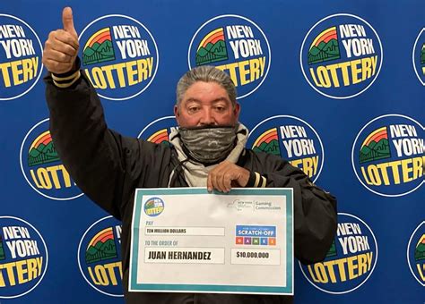 Lucky! NY man wins $10 million lottery prize for 2nd time in 3 years ...