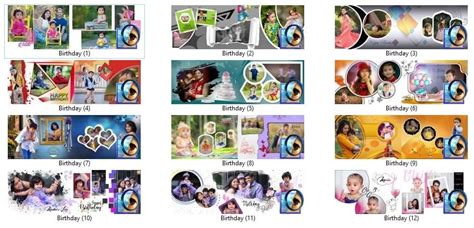 Birthday Album Design PSD Free Download 12X36 - Kumaran Network