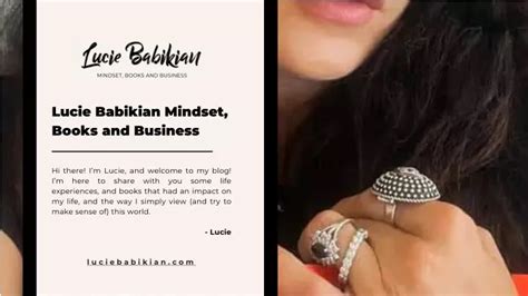 PPT - Lifestyle Blogger, Mindset Motivation & Entrepreneur Mindset Books by Lucie Babikian ...